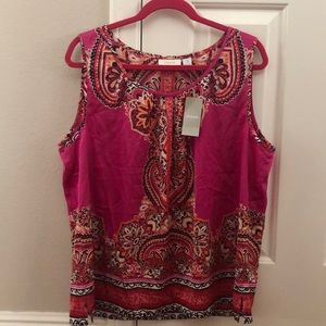 Chico’s partially paisley Mia sl tank